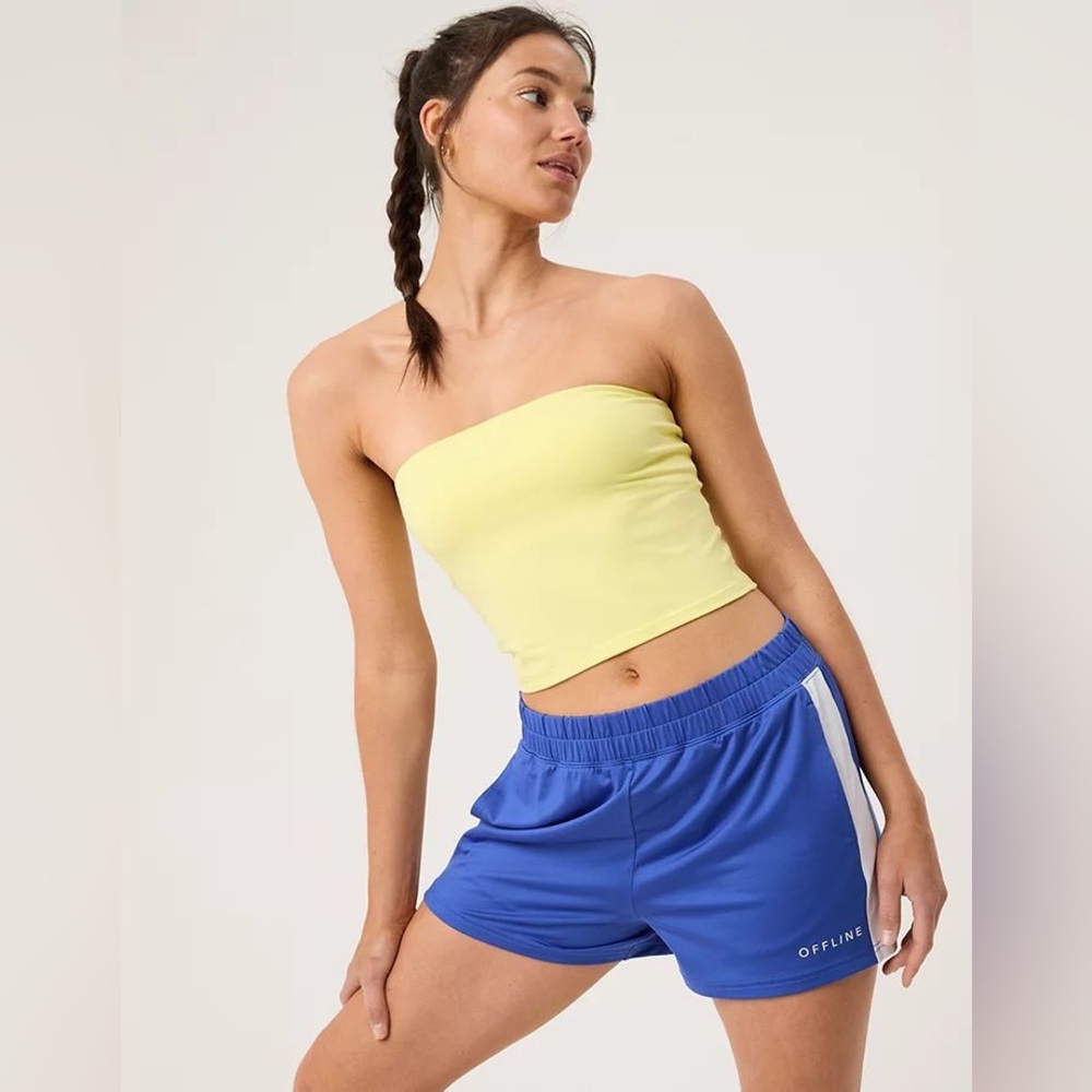 Aerie Yellow Chill Play Move Tube Top - XS